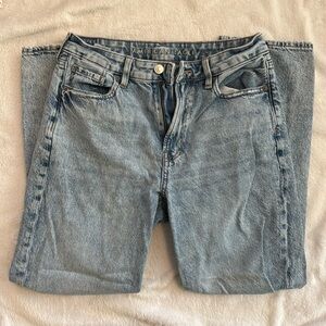 American eagle distressed mom jeans